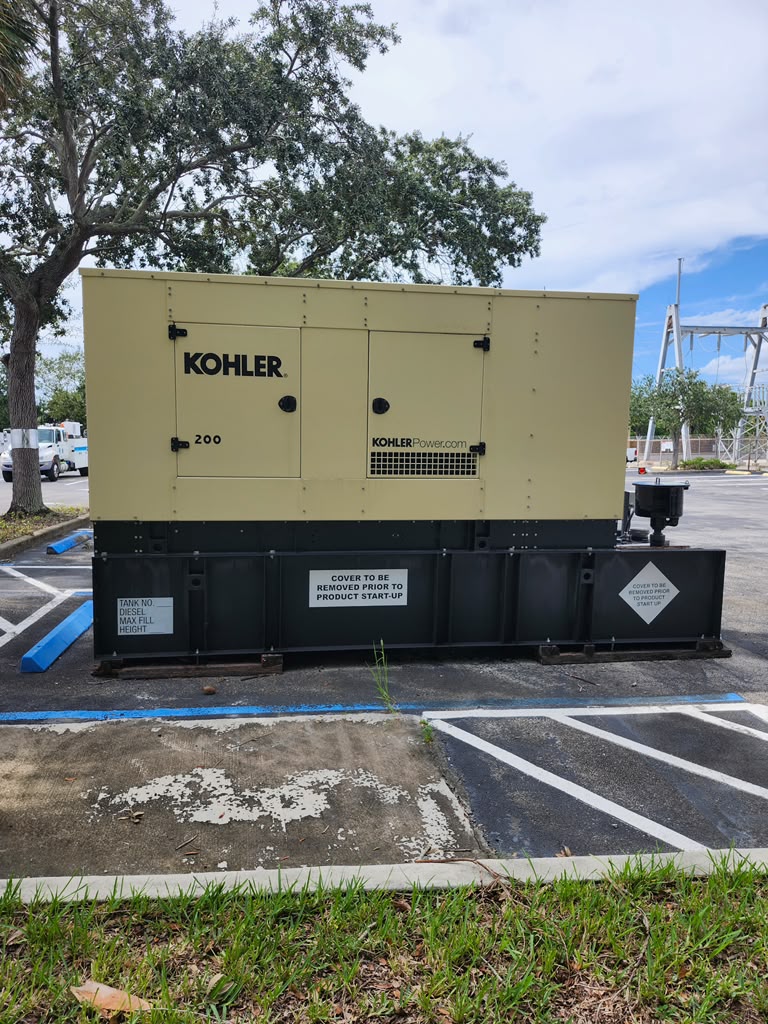 Kohler 200 kW enclosed diesel generator from Lonestar's equipment listing
